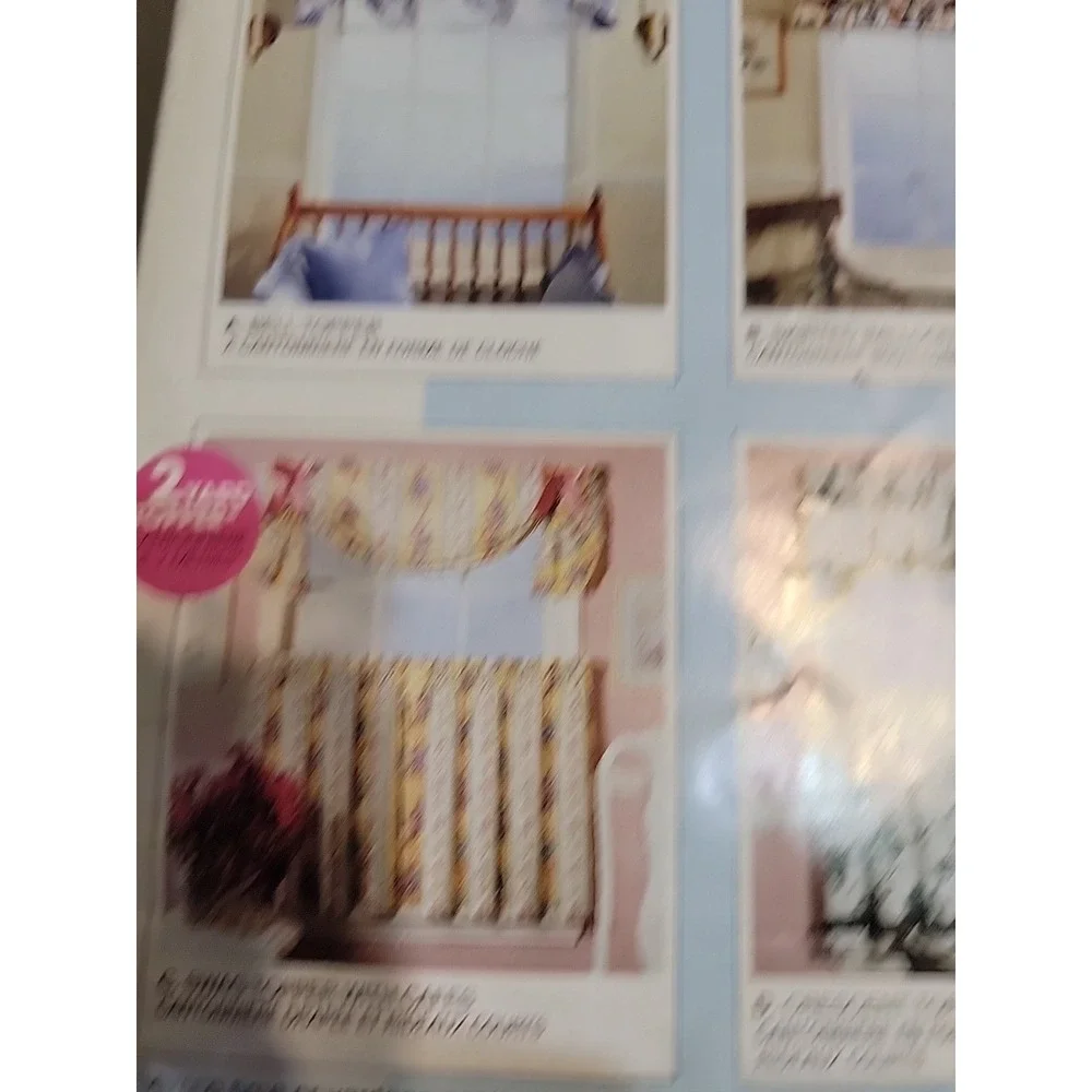 McCall's 770 HOME DECOR Uncut CAFE CURTAINS Bell & Balloon Toppers Valances